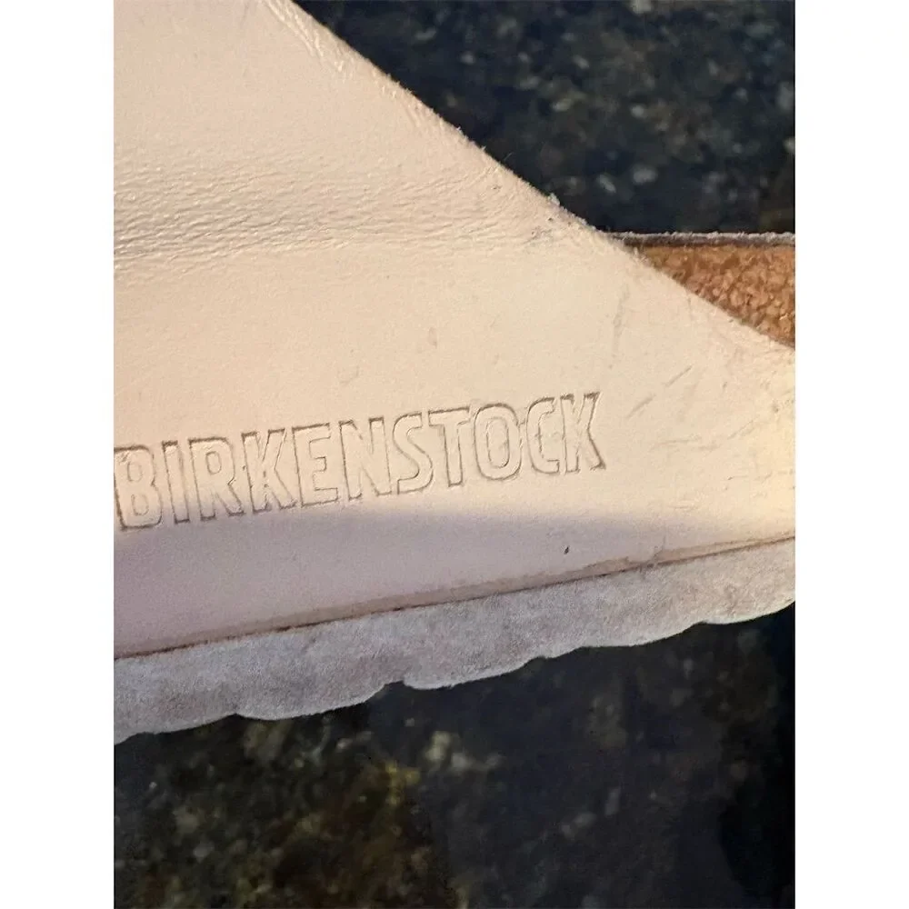 Birkenstock Arizona Women's Sandals Size 6 Ivory Leather Slip-On - Picture 10 of 16